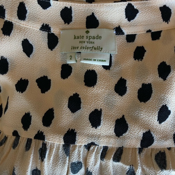 Kate Spade Leopard Dot Crepe Romper 2 - Picture 7 of 12